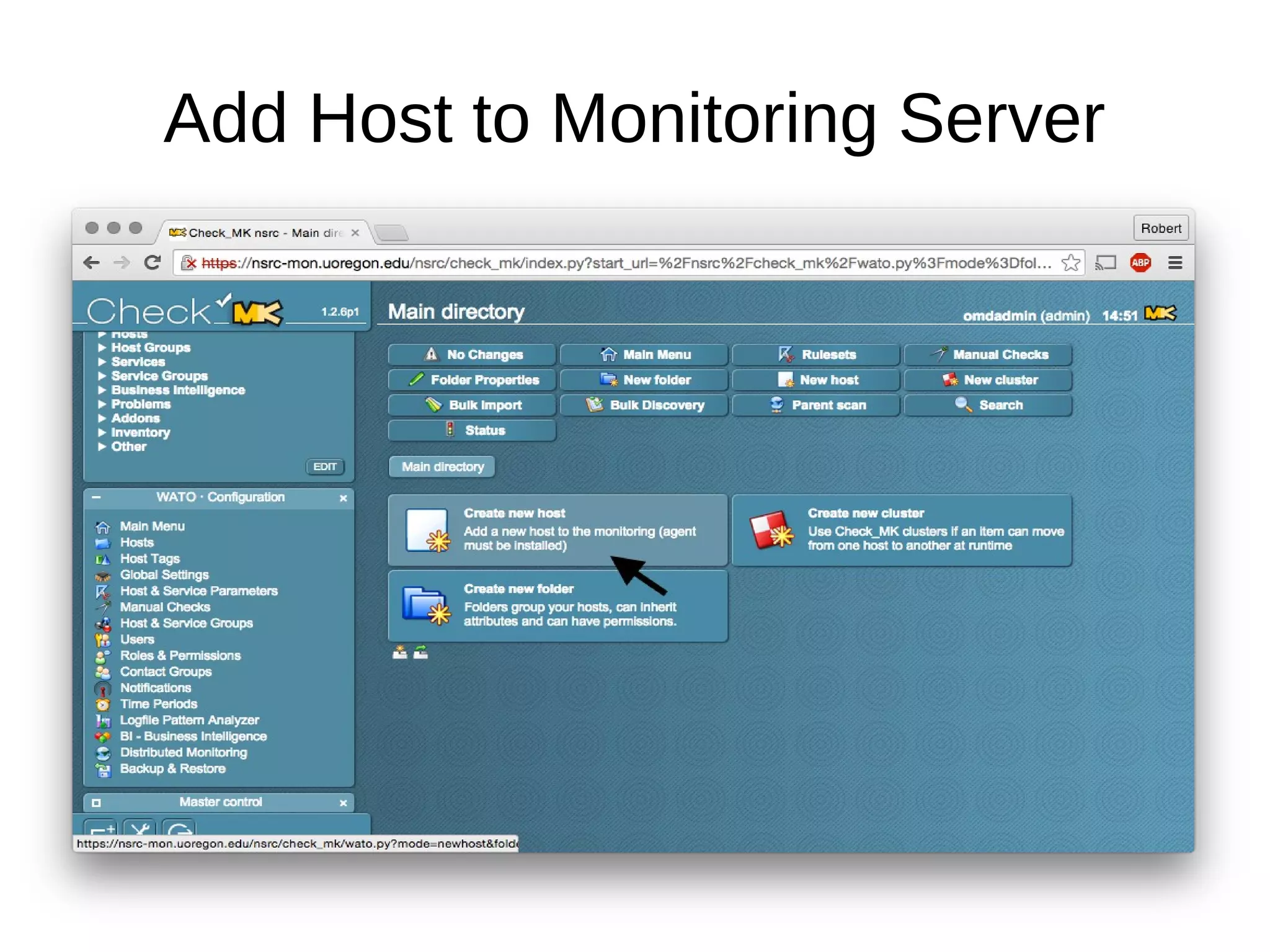 Add Host to Monitoring Server
 