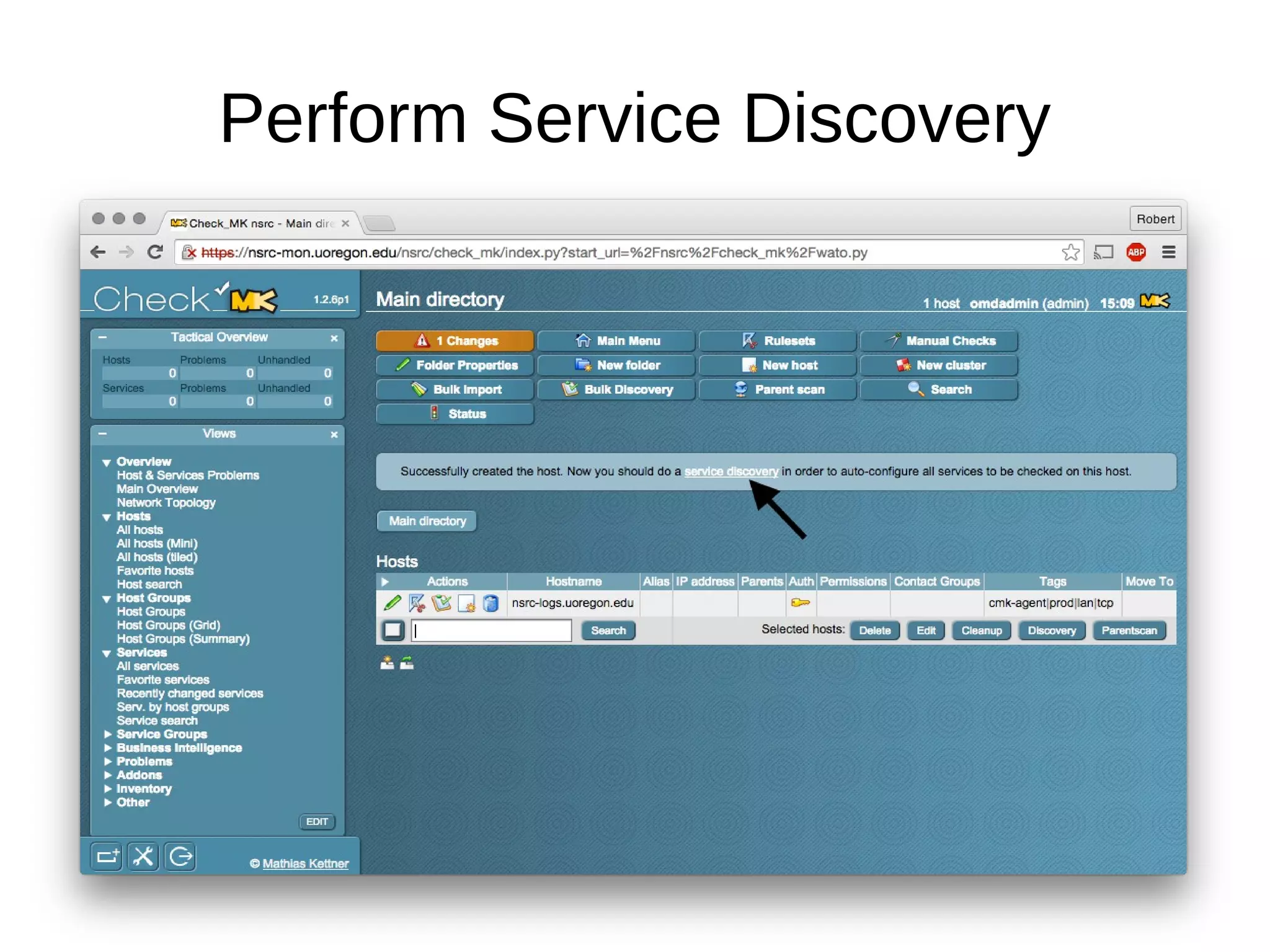 Perform Service Discovery
 