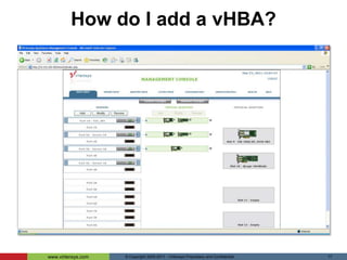 Multiple points of physical & logical management/maintenance Traditional Deployment© Copyright 2005-2011 - Virtensys Proprietary and Confidential 9