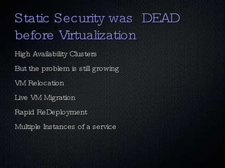 Why Virtualization Matters Consolidation 