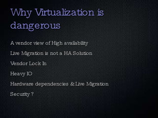 Co-Author Virtualization with Xen  