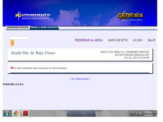 sistema genesis- portales institucionales