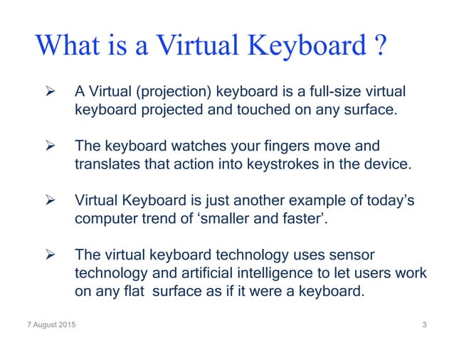 Virtual Keyboard | PPT