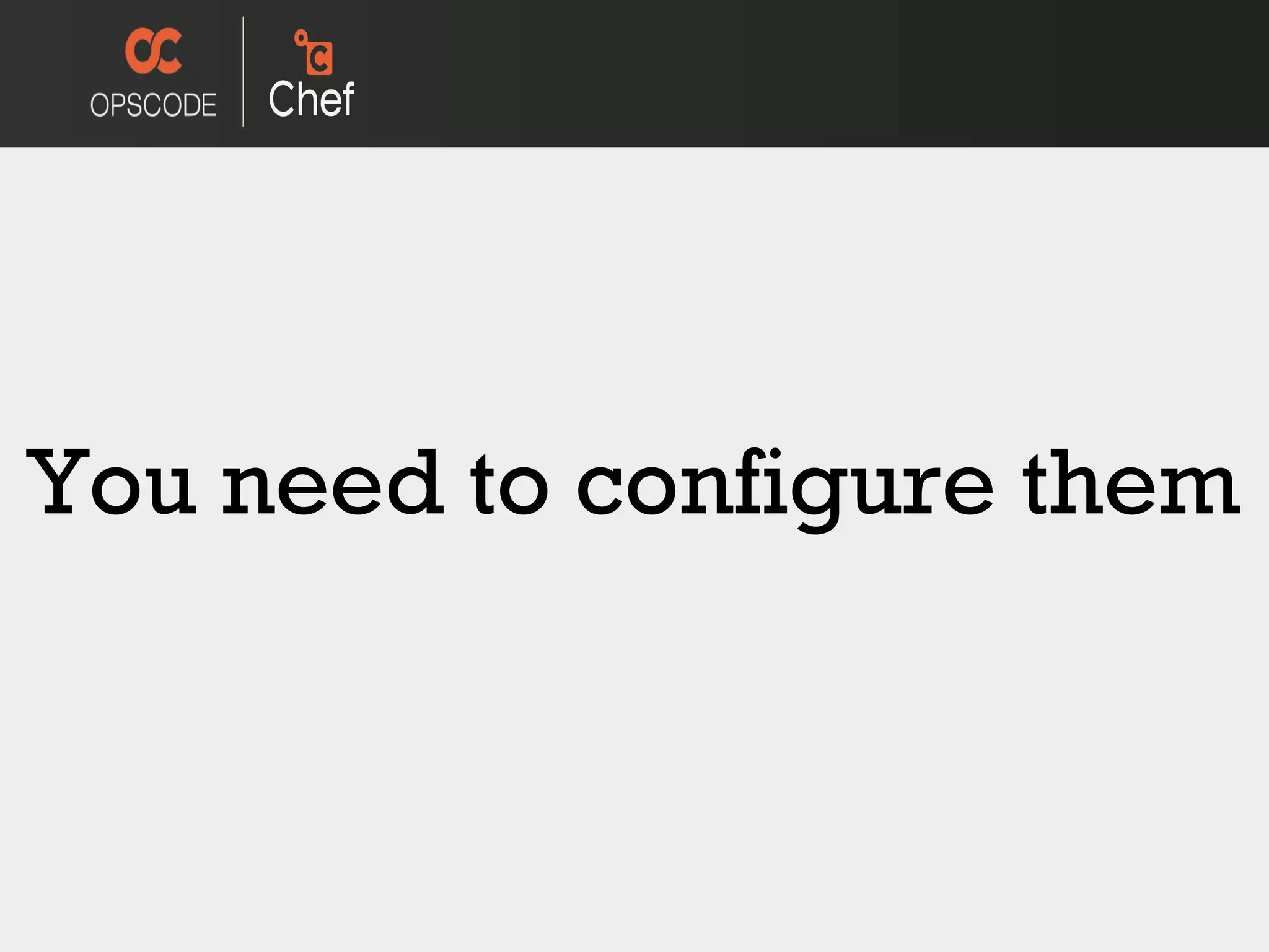 You need to configure them 