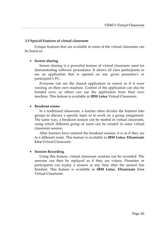 Virtual classroom | PDF