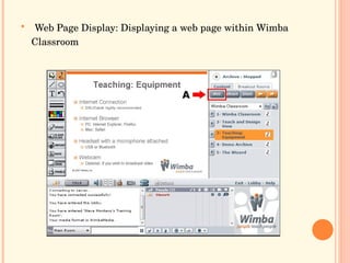 Web Page Display: Displaying a web page within Wimba Classroom   