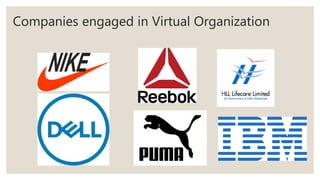 Companies engaged in Virtual Organization
 