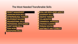 The Most Needed Transferable Skills
 