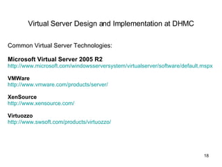 Virtual Server Presentation Dha | PPT