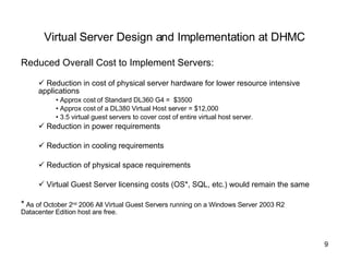 Virtual Server Presentation Dha
