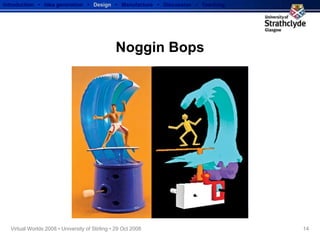 Noggin Bops Introduction  •  Idea generation   •  Design   •  Manufacture  •  Discussion  •  Teaching 