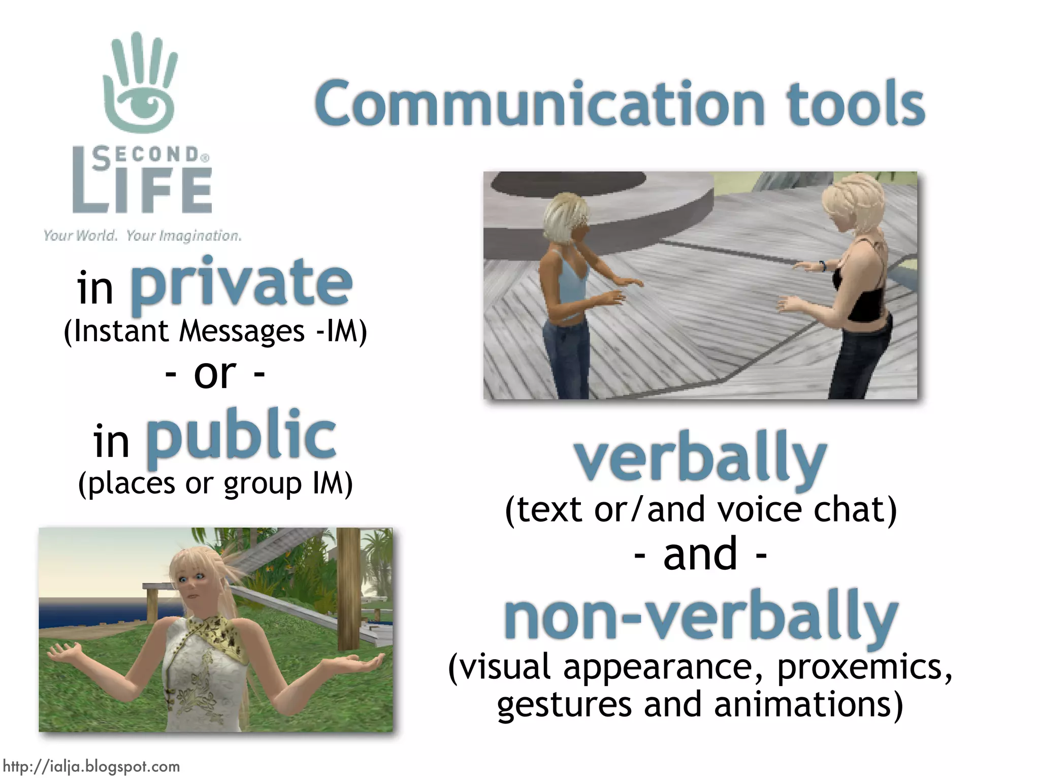 Virtual Worlds Introduction: Second Life and Beyond