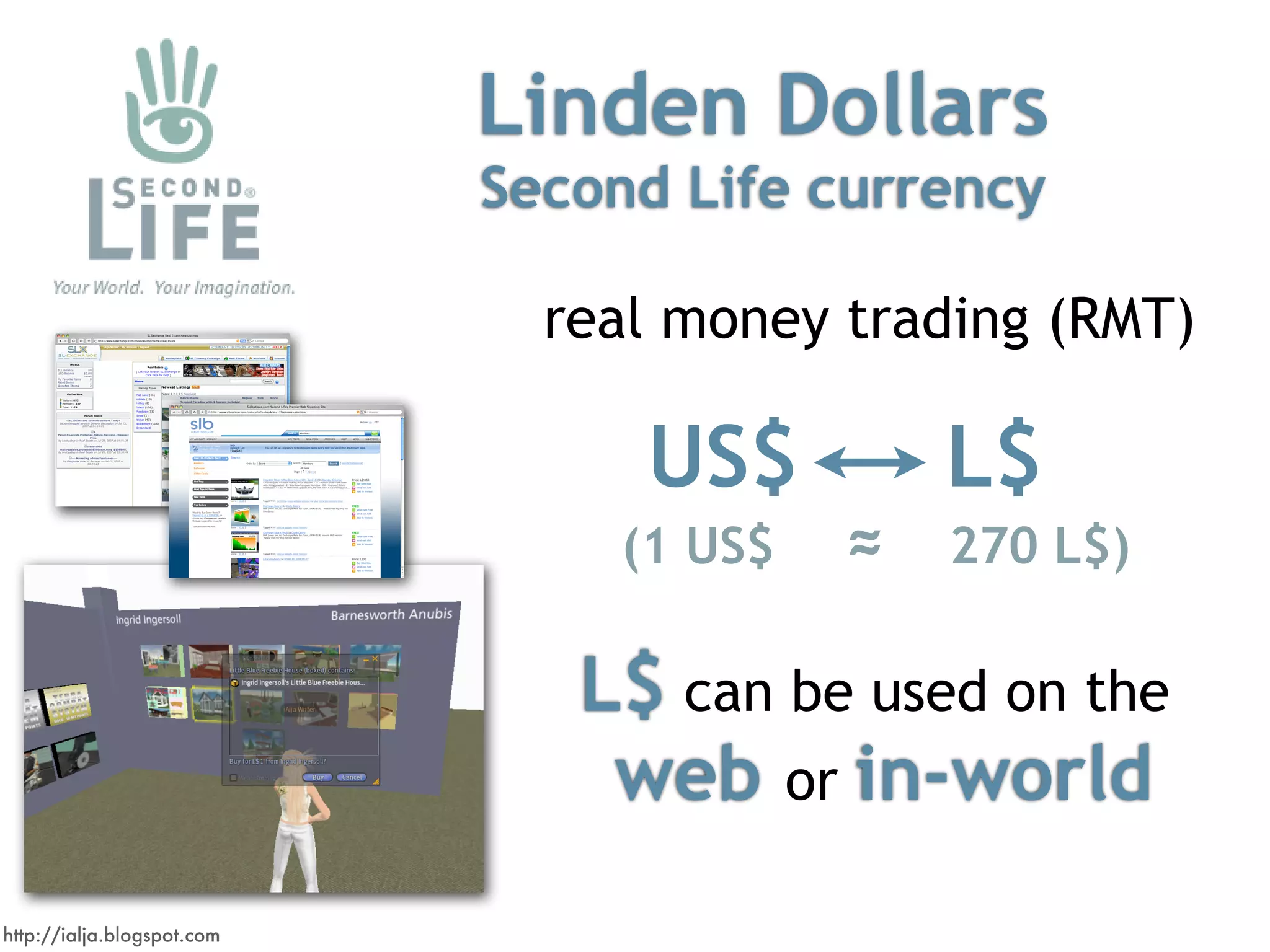 Virtual Worlds Introduction: Second Life and Beyond