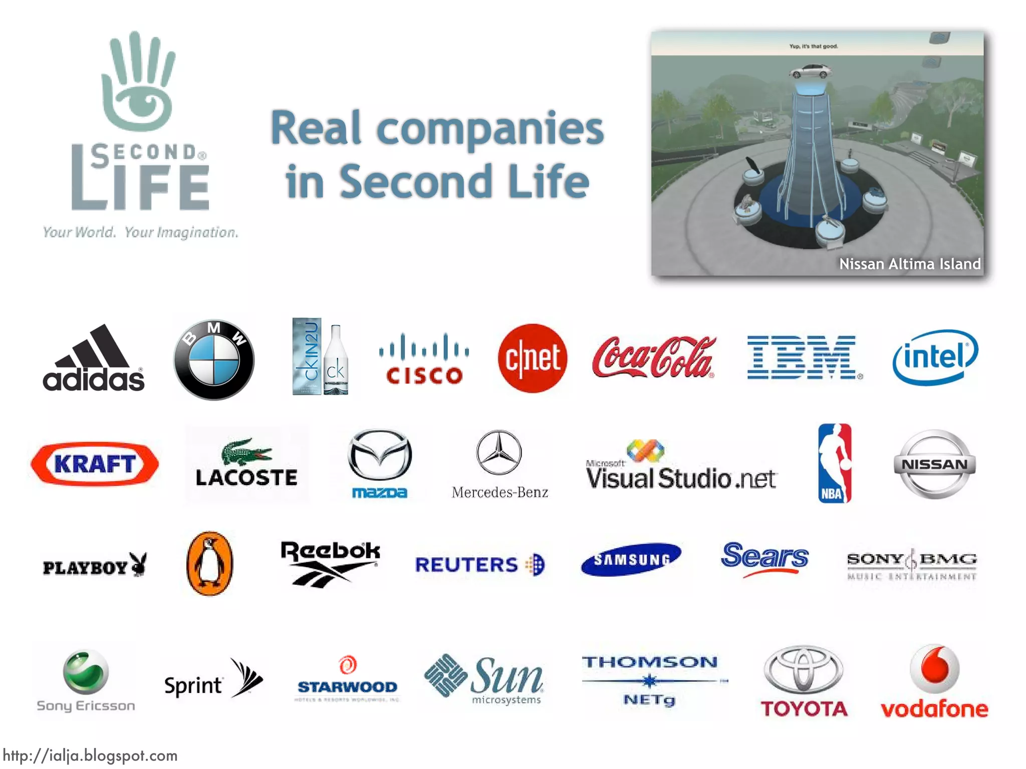 Virtual Worlds Introduction: Second Life and Beyond