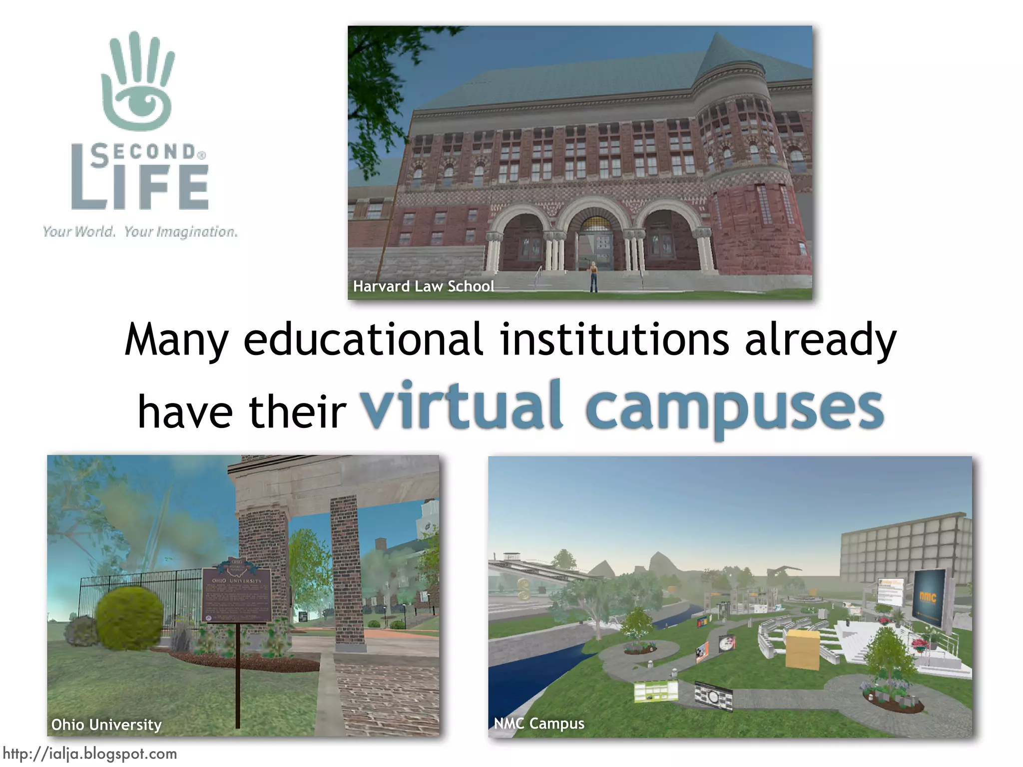 Virtual Worlds Introduction: Second Life and Beyond
