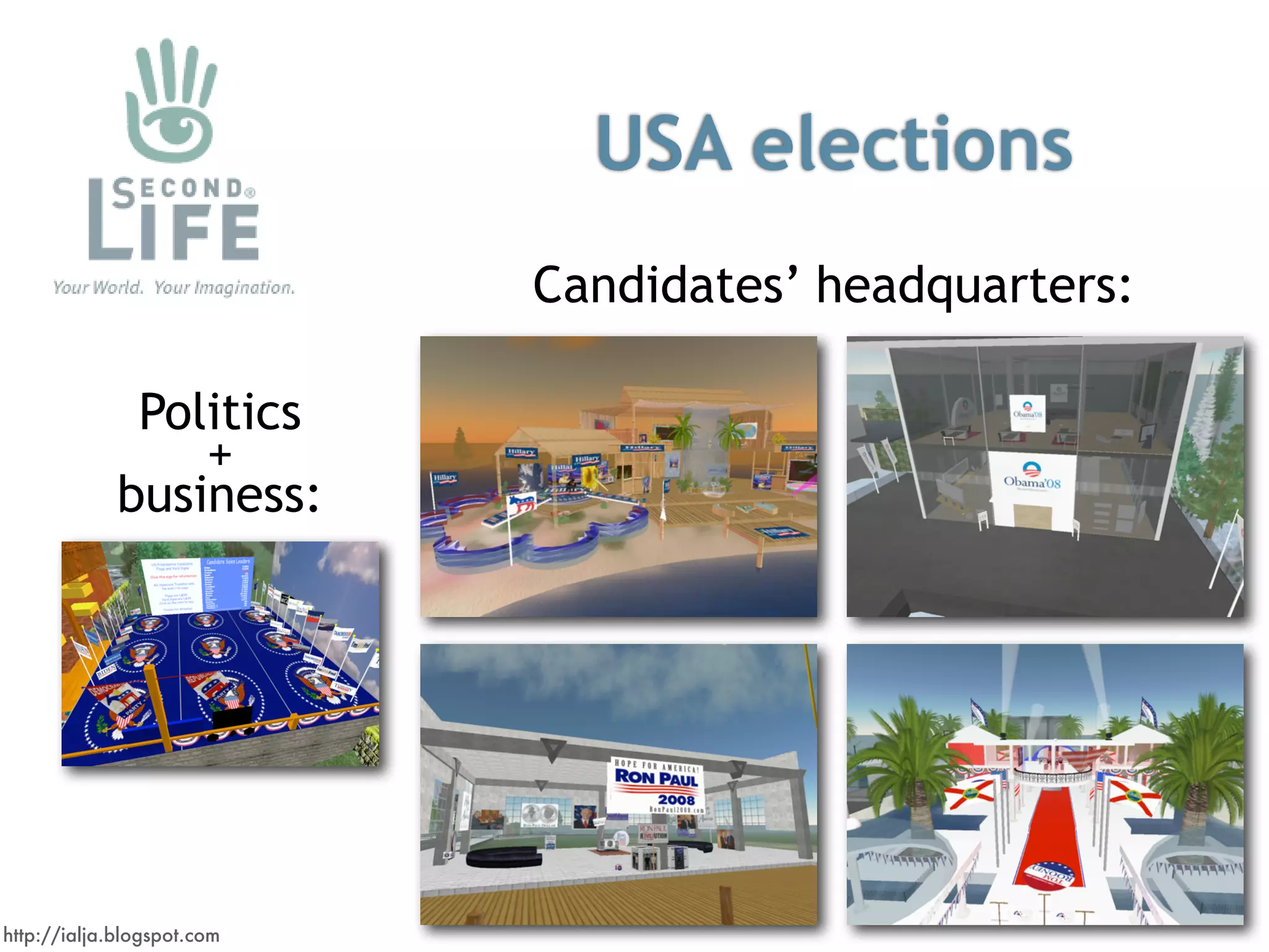 Virtual Worlds Introduction: Second Life and Beyond