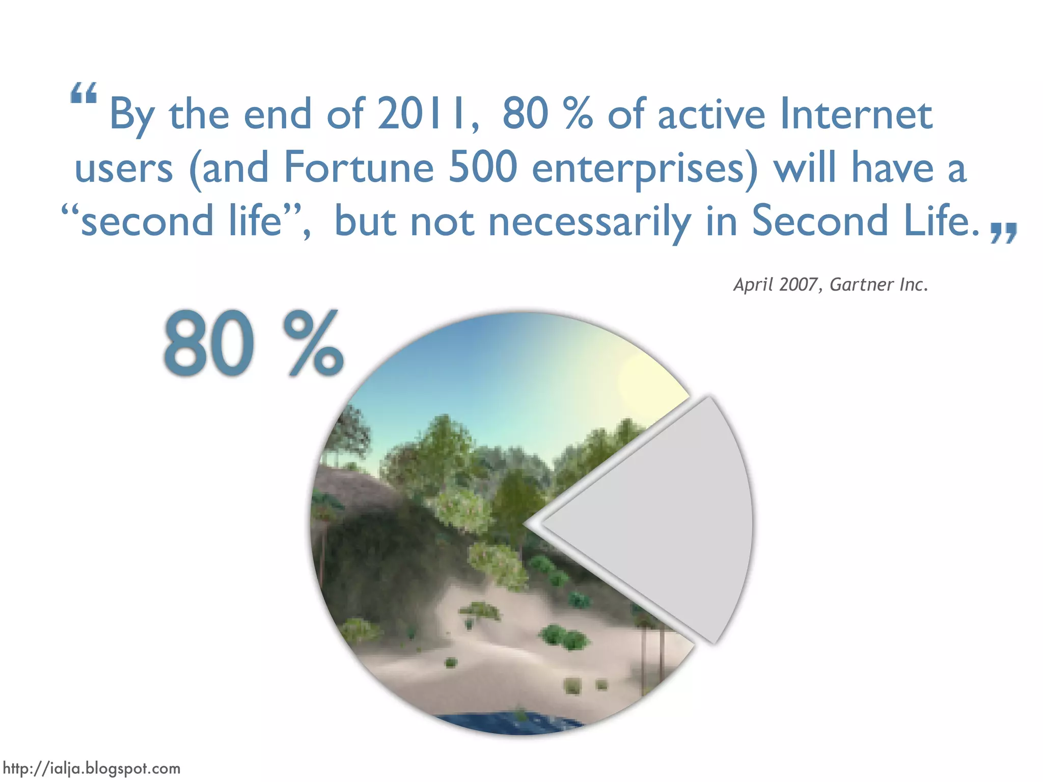 Virtual Worlds Introduction: Second Life and Beyond