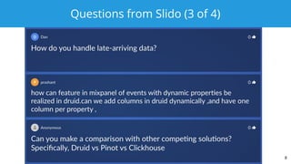 Questions from Slido (3 of 4)
8
 