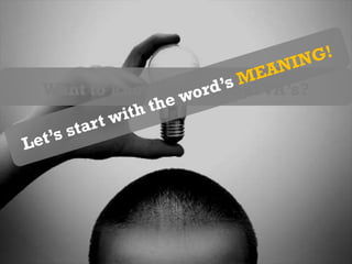 Want to know more about VA’s?Let’s start with the word’s MEANING!