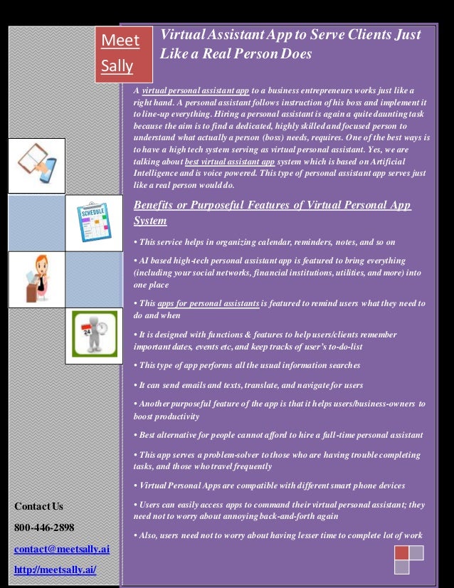 Virtual Assistant App to Serve Clients Just Like a Real ...