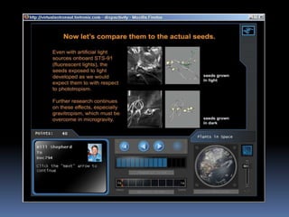 Virtual Astronaut   Plantsinspace
