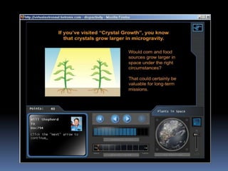 Virtual Astronaut   Plantsinspace