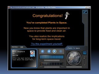 Virtual Astronaut   Plantsinspace