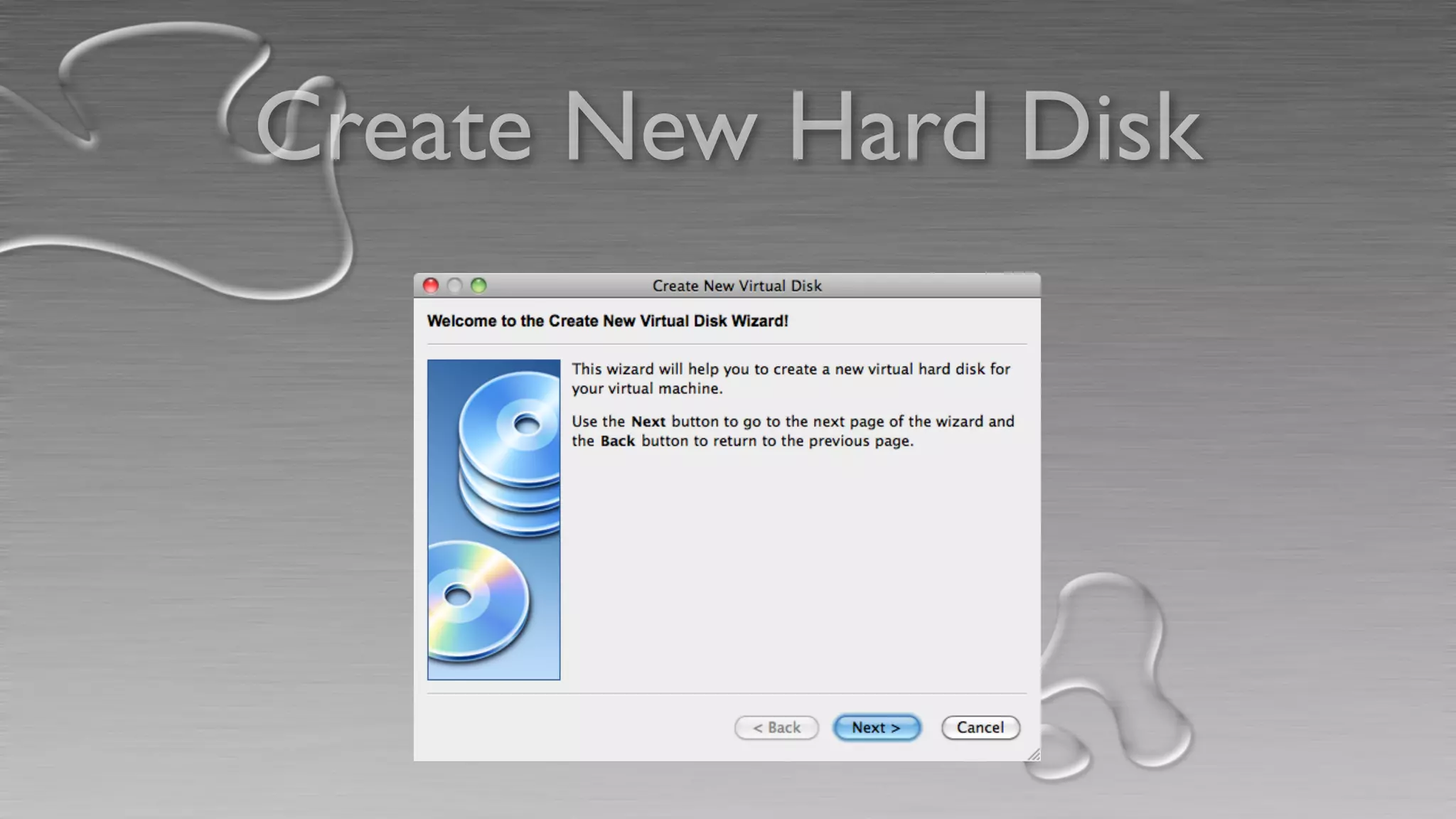 Create New Hard Disk