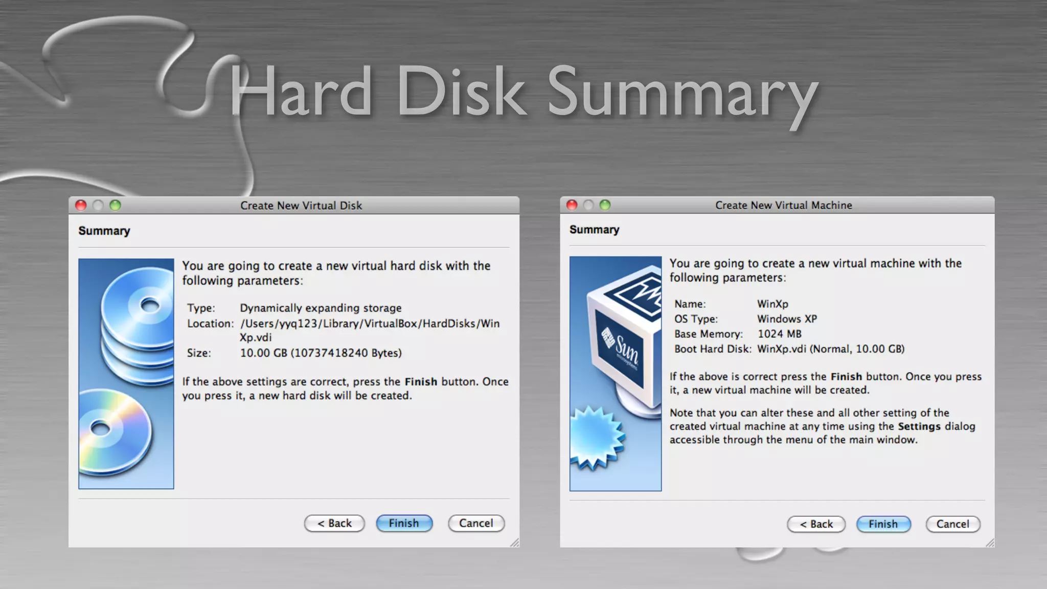 Hard Disk Summary