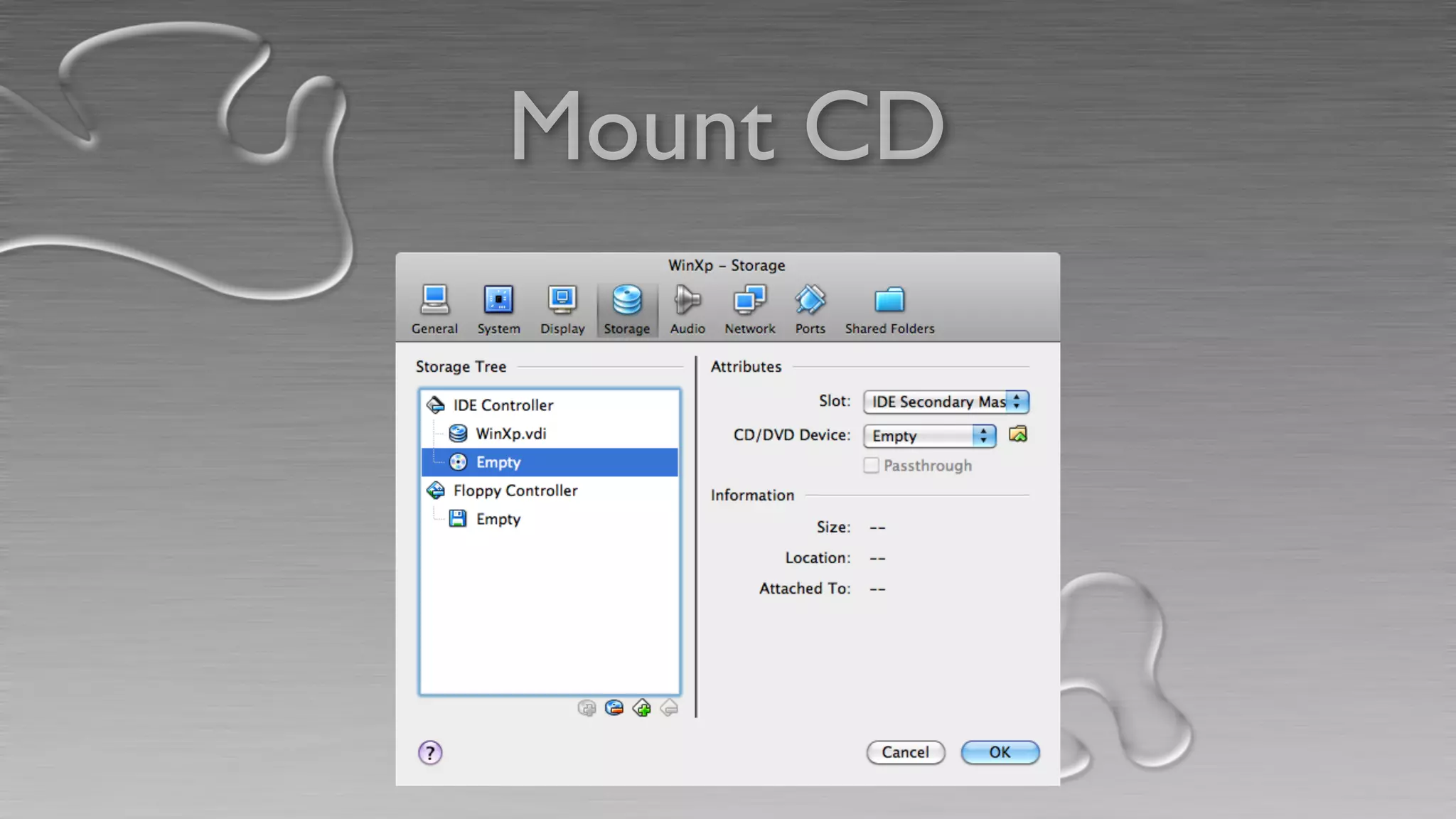 Mount CD
