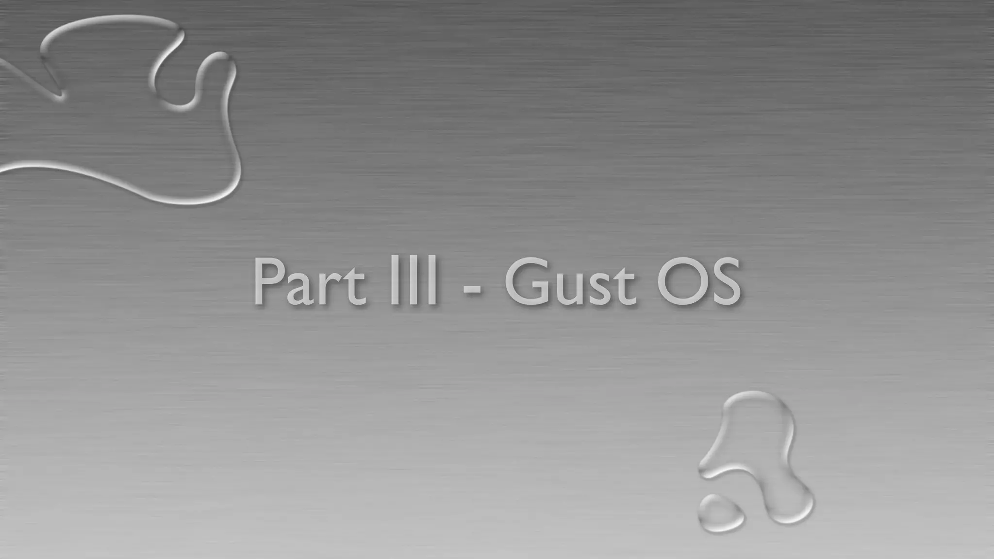 Part Ⅲ - Gust OS