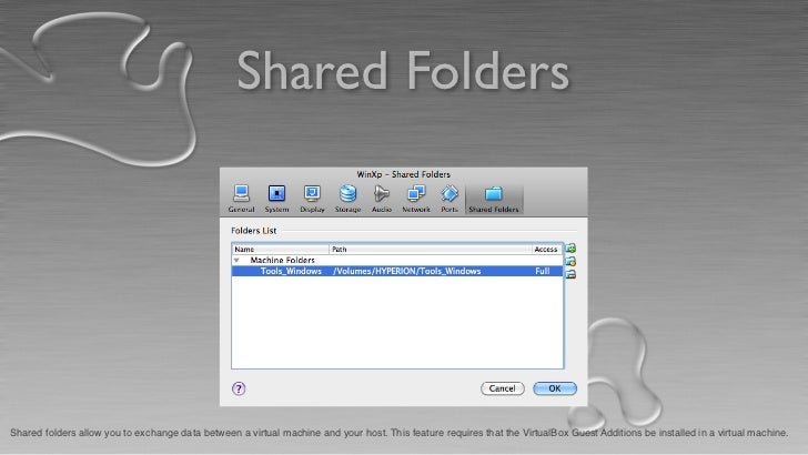 virtualbox mount shared folder