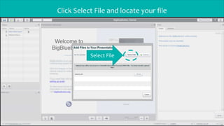 Click Select File and locate your file
Select File
 