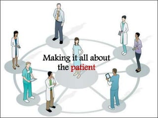 Making it all about
the patient
 