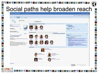 Social paths help broaden reach 