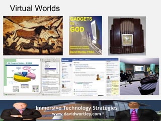 Virtual Worlds




       Immersive Technology Strategies
             www.davidwortley.com
 