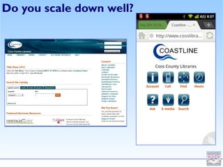 Do you scale down well?
 