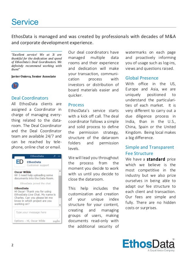 Virtual Data Room Brochure