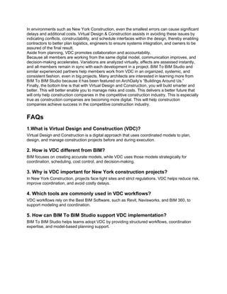Virtual Design and Construction (VDC) in AEC Key Benefits, Challenges ...