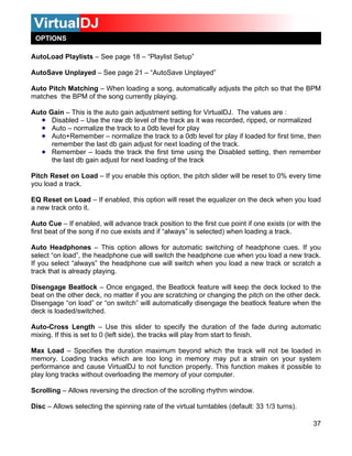Virtualdj 5.1 user guide | PDF