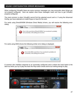 Virtual dj 7 audio setup guide | PDF