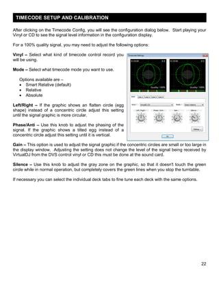 Vynil Timecode Reflect Cd Virtual dj 7 audio setup guide | PDF