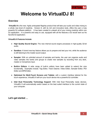 Virtual dj 8 getting started | PDF