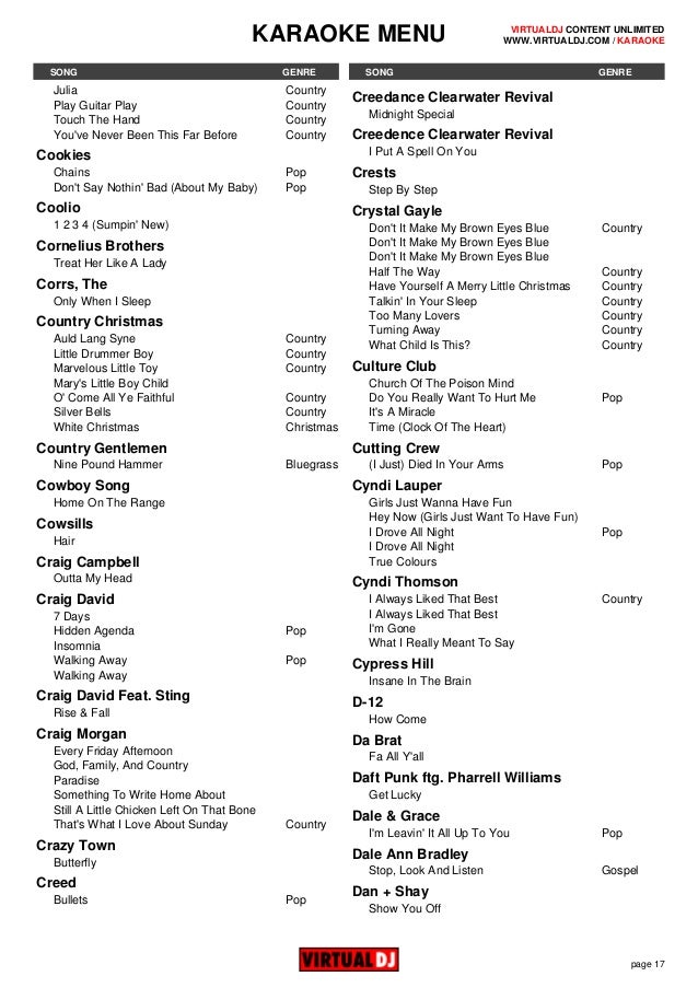 Virtual dj karaoke_catalog_20150211