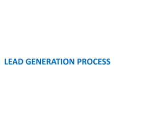 LEAD GENERATION PROCESS
 