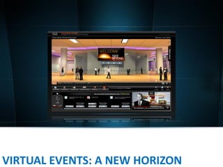 VIRTUAL EVENTS: A NEW HORIZON



                                Note: The virtual event design is inspired by one of the leading virtual event company.
 