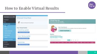How to Enable Virtual Results
32
 