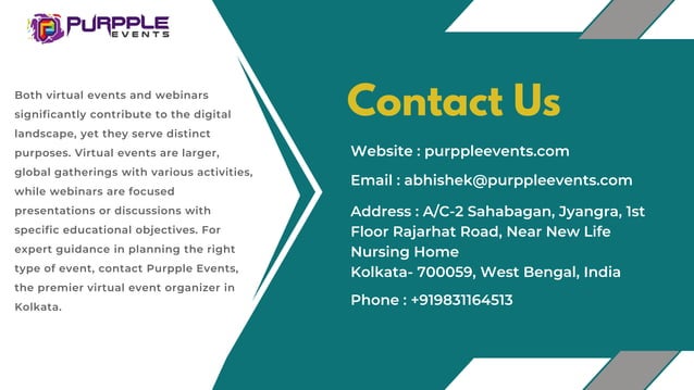 Virtual Events Vs Webinars Understanding The Key Differences Pptx Virtual Events Vs Webinars Understanding The Key Differences Pptx