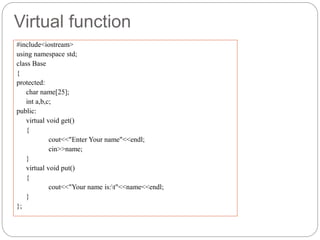 Virtual Function and Polymorphism.ppt