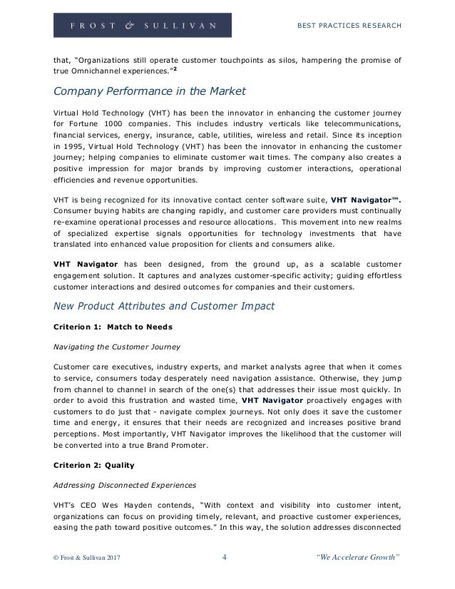 Virtual Hold Technology Award Write Up